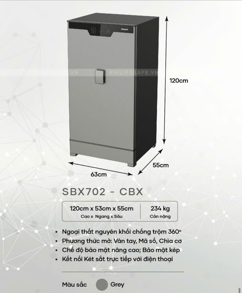 Thông số kĩ thuật két Philips SBX702 CBX